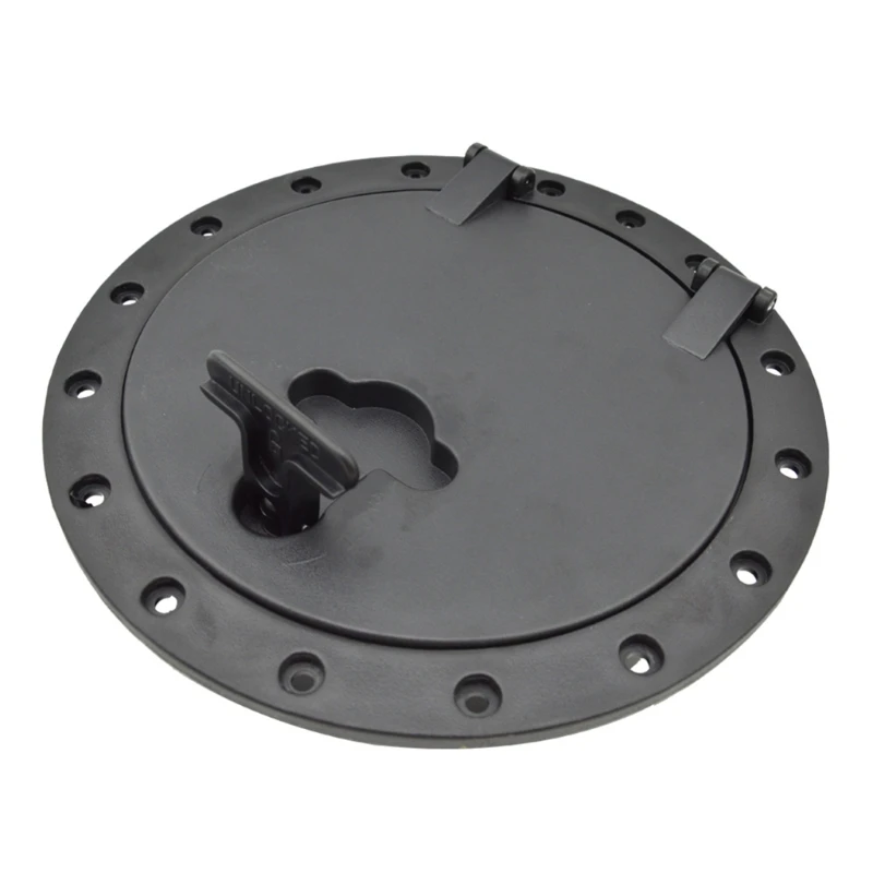 

8" Black Deck Plate Kit Deck with Storage Bag for Fishing Kayak Boating