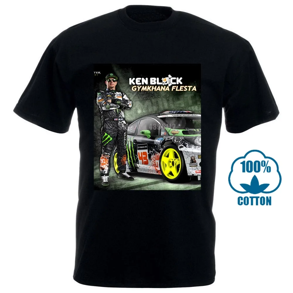 Футболка для ралли Ken Block 43 черная новая мужская футболка размеры от S до 3Xl