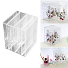 Полка для ювелирных украшений, L-образная подставка для сережек-гвоздиков, держатель-кронштейн для 120 отделений, бутик, органайзер для хранения украшений