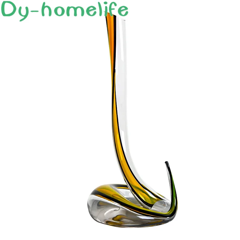 

Color Silk Serpentine Red Wine Decanter Creative Crystal Transparent Glass Wine Splitter Fast Wine Pourer Home Hip Flask