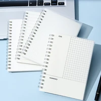 80 sheets b5a5a6 spiral frosted cover notebook blank grid line loose leaf planner agenda organizer notepad