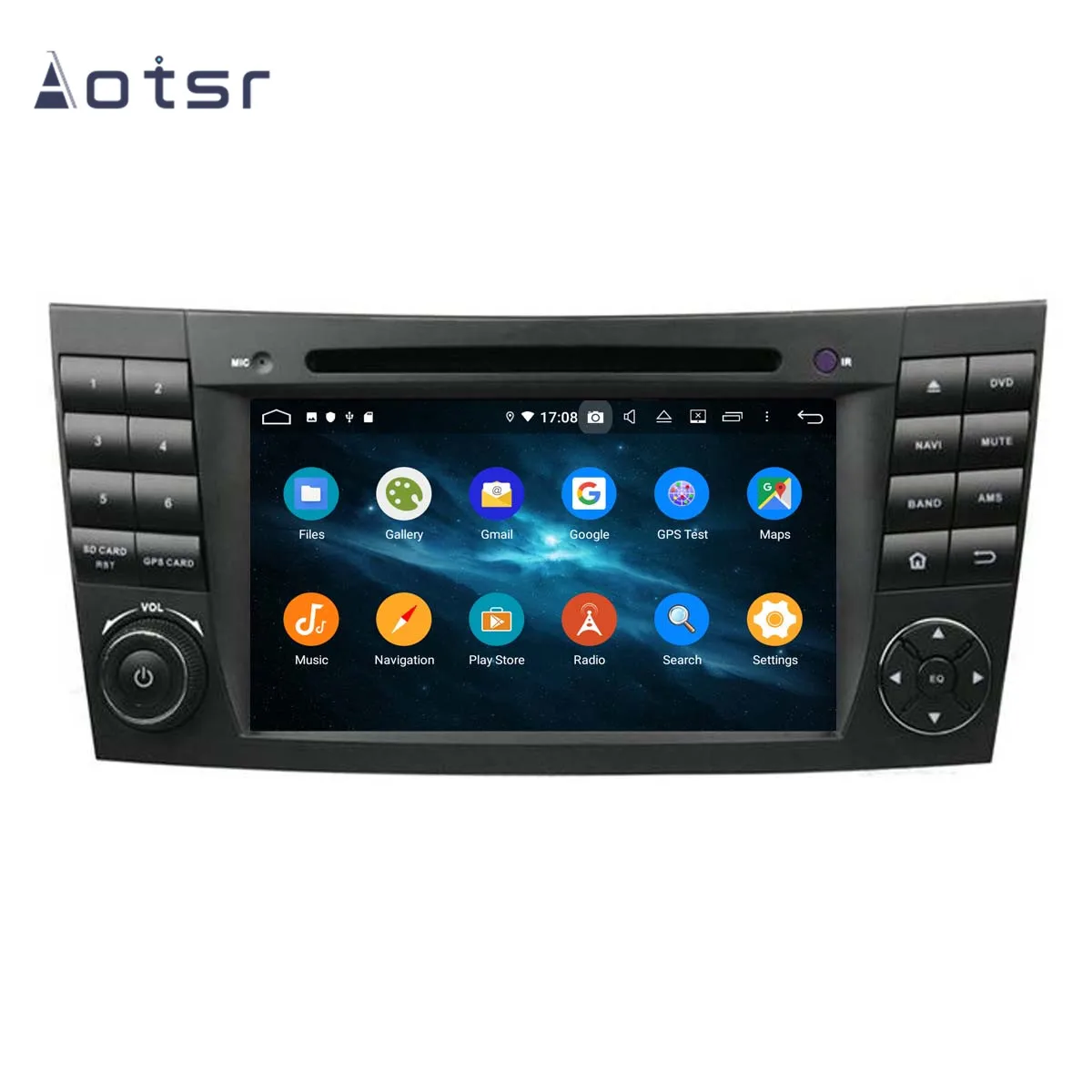 AOTSR Android 9 0 GPS навигация автомобильный DVD радио плеер для Mercedes Benz E Class W211 CLS W219