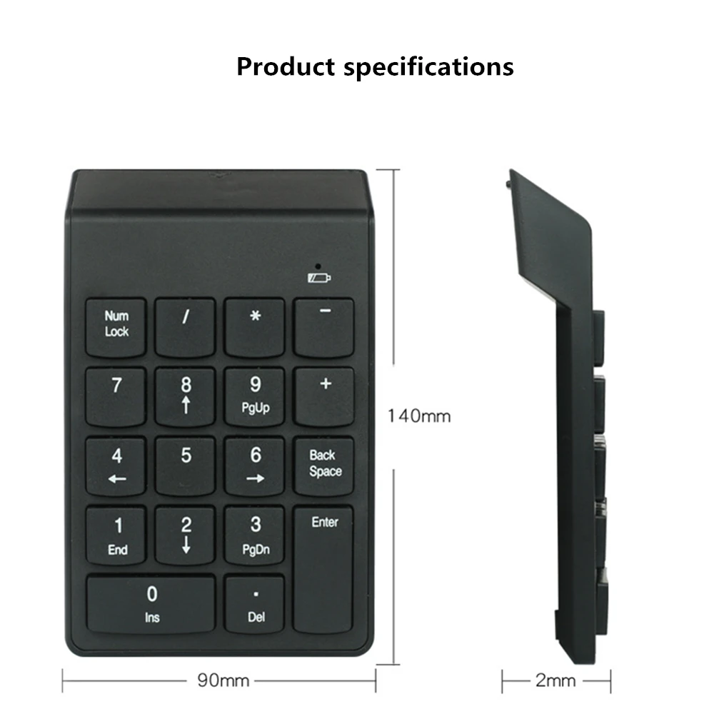 Small Numeric Keypad 2.4GHz Wireless Number Used For Accounting Tellers Laptops Tablets | Компьютеры и офис