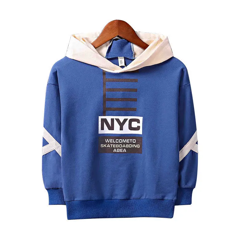 

2021 Autumn Children's Sweatshirts Long Sleeve Hooded Sweater Baby Children Clothing Boys Kids Hoodies School Outfits Clothes