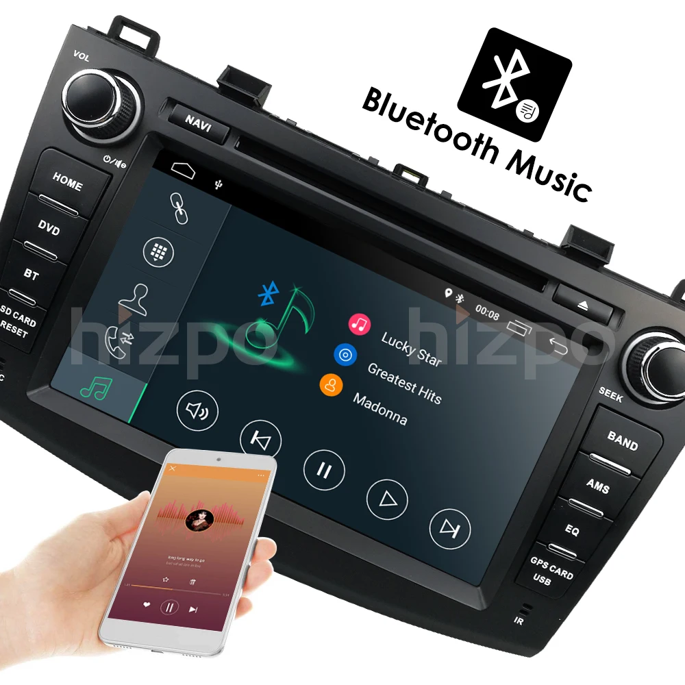 Android9.0 8 дюймов в тире головное устройство двойной din автомобильный dvd-плеер gps навигация Стерео Радио CANbus для Mazda 3 2010 2011 2012 2013