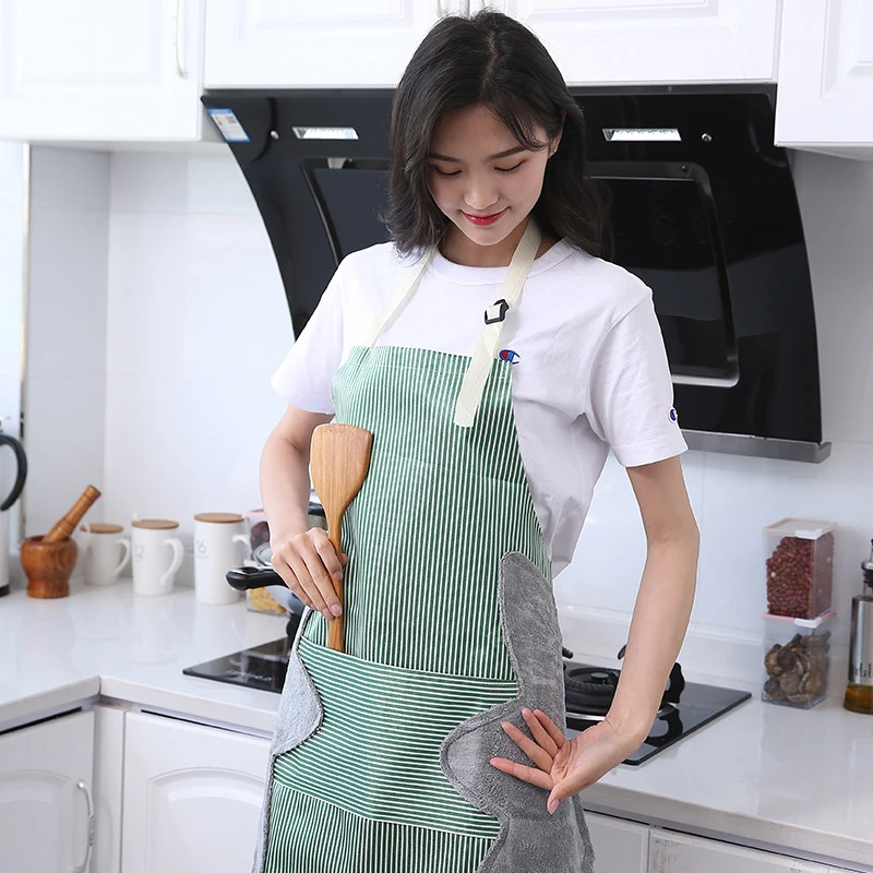 

JOYLOVE Super Thick Wear-resistant Kitchen Apron Female Waterproof And Oil-proof Sleeveless Overalls Cooking Can Wipe Hands