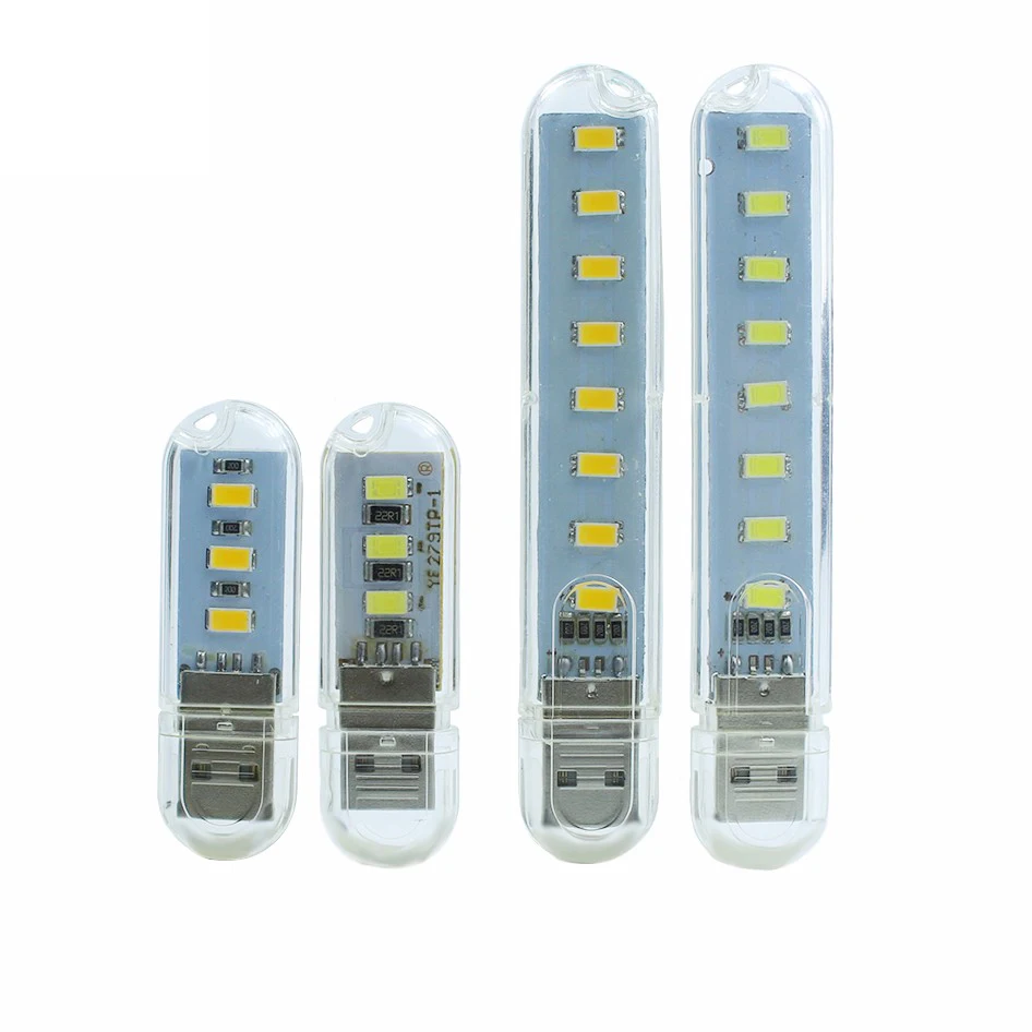 Мини Портативный USB Ночной светильник 3 светодиода/8 светодиодов 5730 SMD книга s 5V для