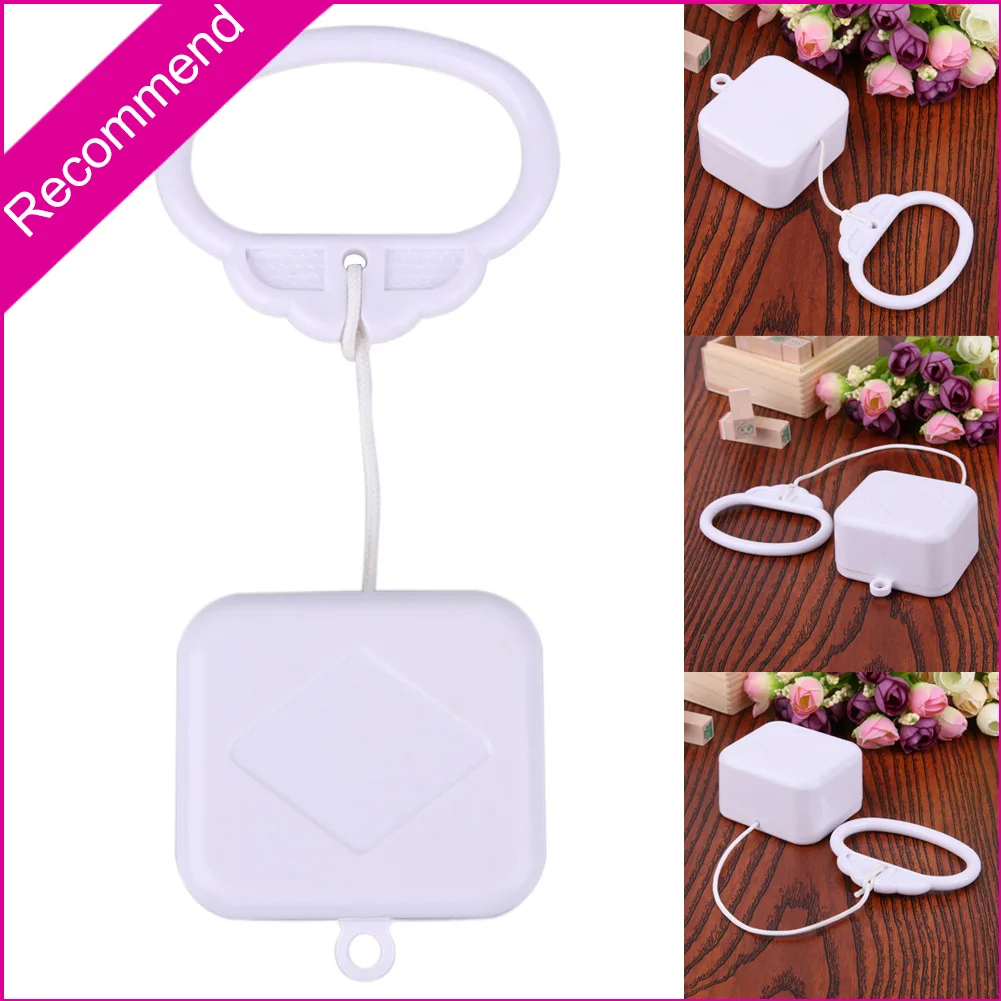 

Pull String Cord Music Box White Baby Infant Kids Bed Bell Rattle Toy Gifts New Parts Accessories for Children Brahms Lullaby