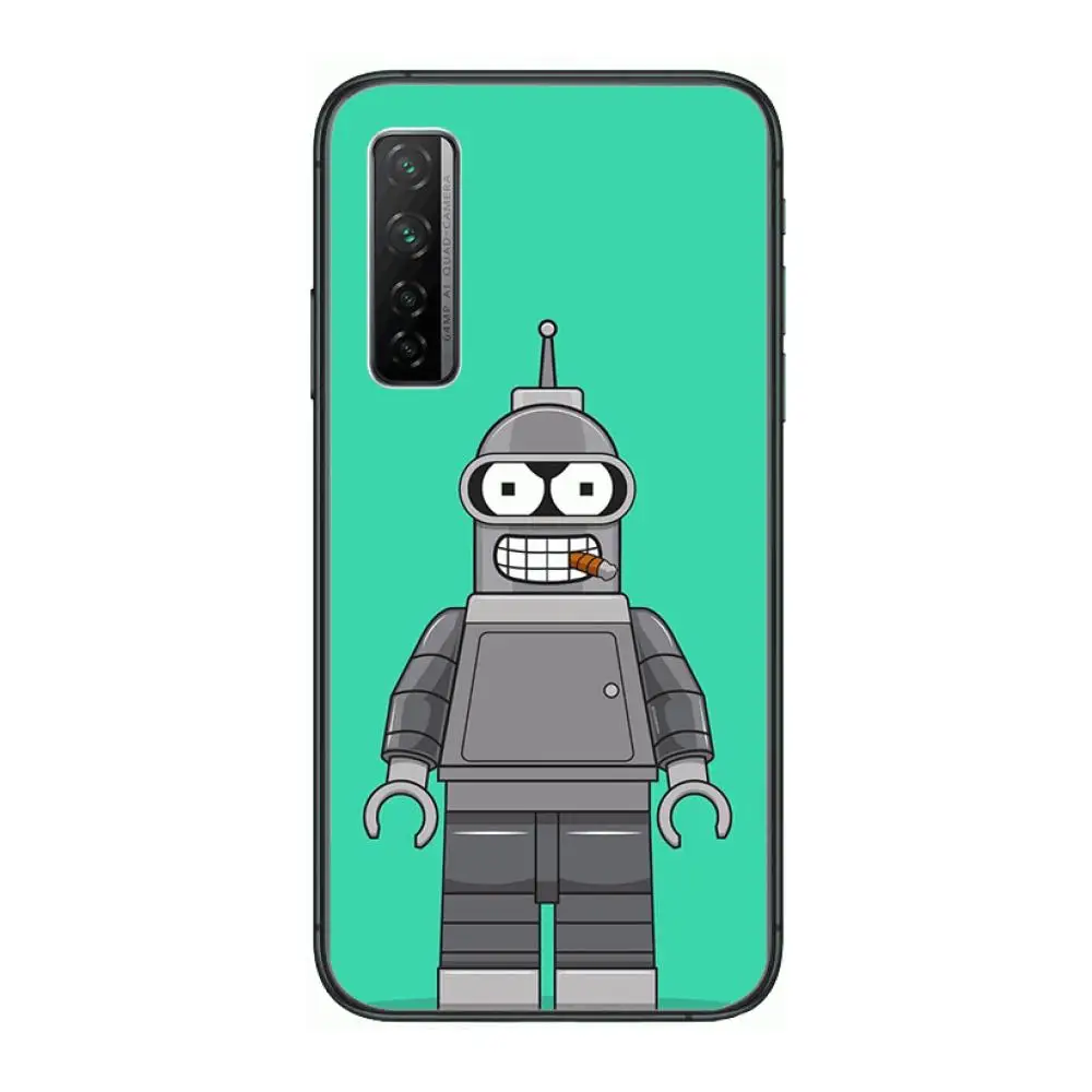 

robot Case study Phone Case For Huawei mate 40 30 10 20 40 8 9 Lite Z Pro Black Etui 3D Coque Painting Hoesjes 5g black