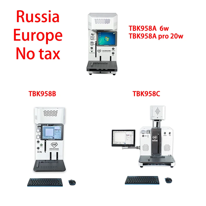 

Автоматическая Лазерная Маркировочная Машина 958A TBK958A pro TBK958B TBK958C 6 Вт 20 Вт, для удаления задних стекол iPhone, Samsung