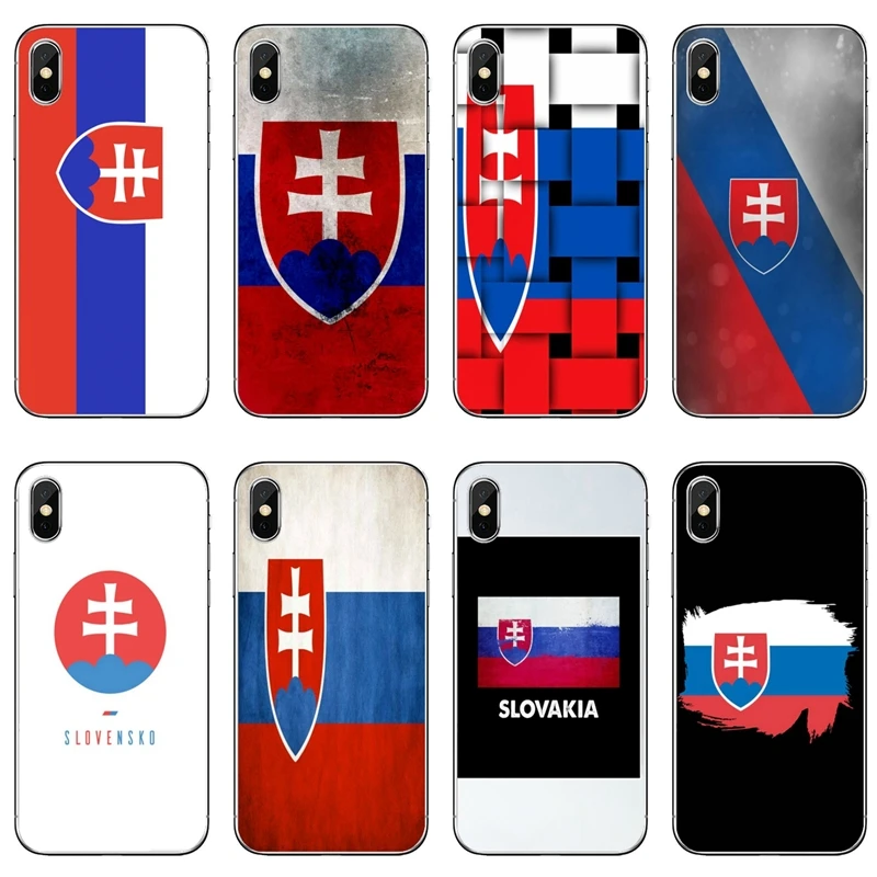 Фото Чехол для телефона с флагом Словакии аксессуары iPhone 12 11 Pro Max XS XR X 8 7 Plus 6 6S 5 цветов