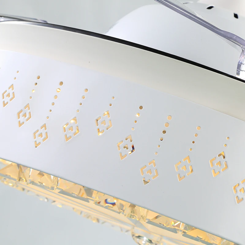 

Modern Luxury Invisible Shrink Fan Lamp Dining Room Ceiling Replacement Household LED Inverter with Electric Fan Hanging Lamp
