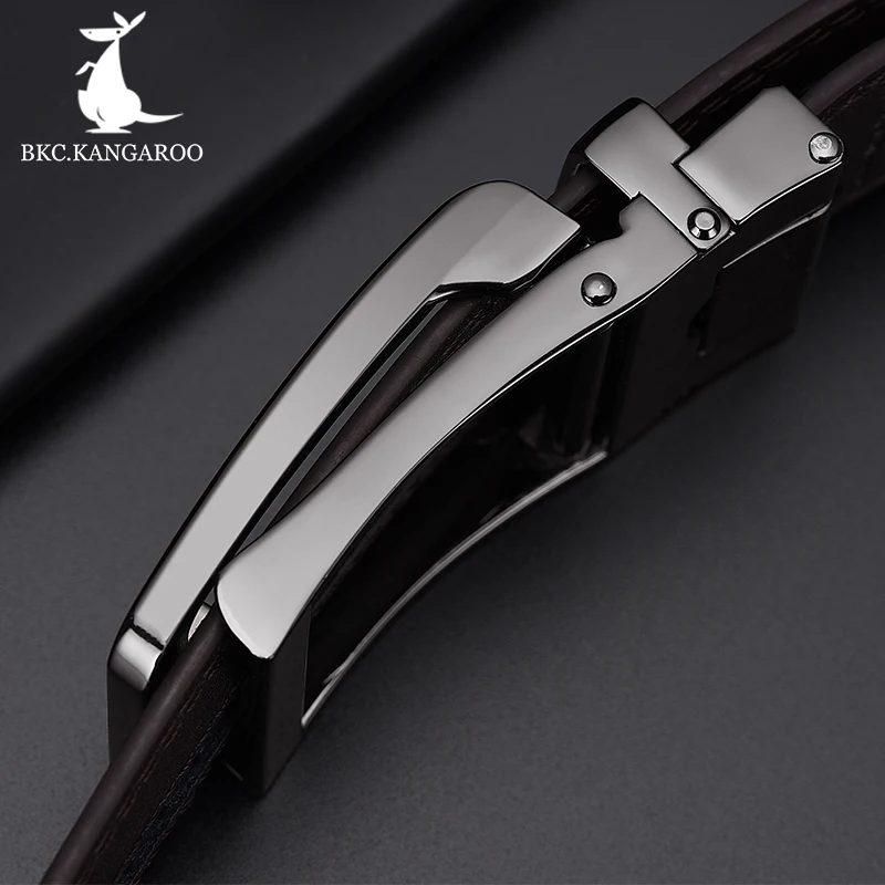 Ремень мужской из натуральной кожи с автоматической пряжкой 130 см|Мужские ремни| |