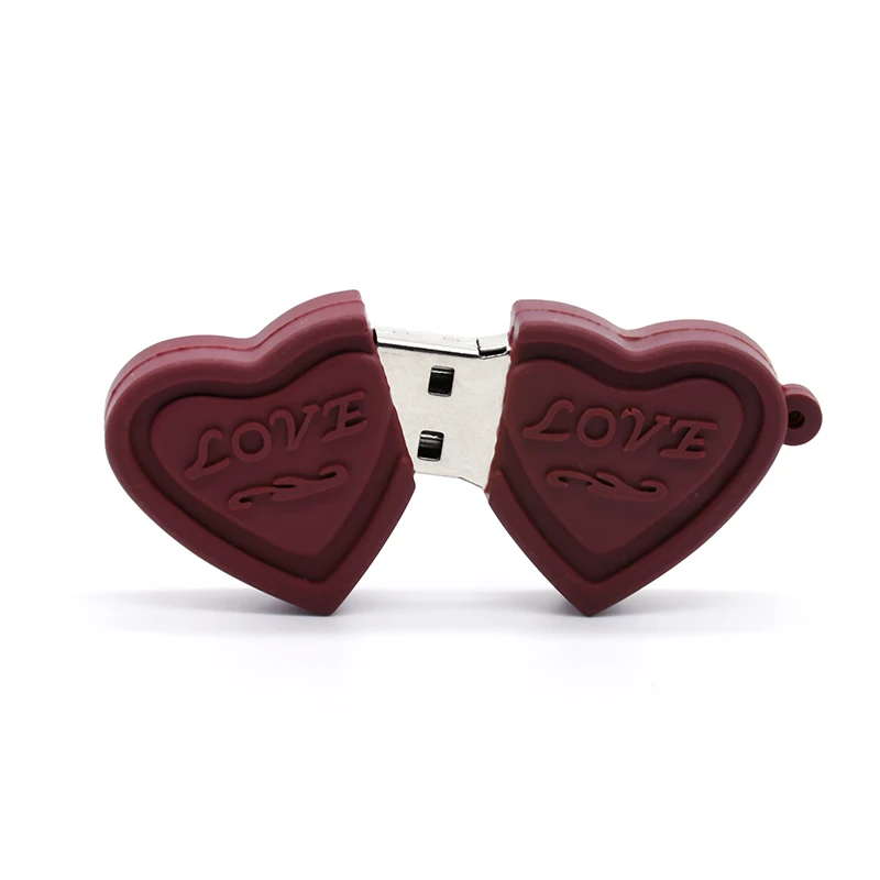 

Heart-shaped usb flash drive pen drive memory stick 4GB 8GB 16GB 32GB 64GB 128GB pendrive 256GB u stick love chocolate usb 2.0