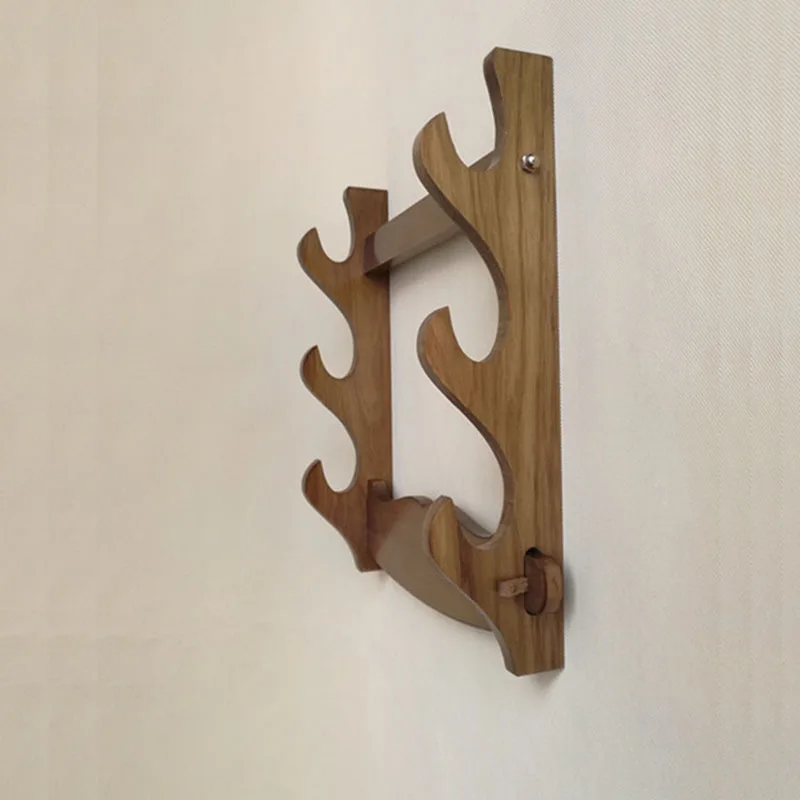 Подставка для меча Хань настенная стойка много отделений из твердой древесины