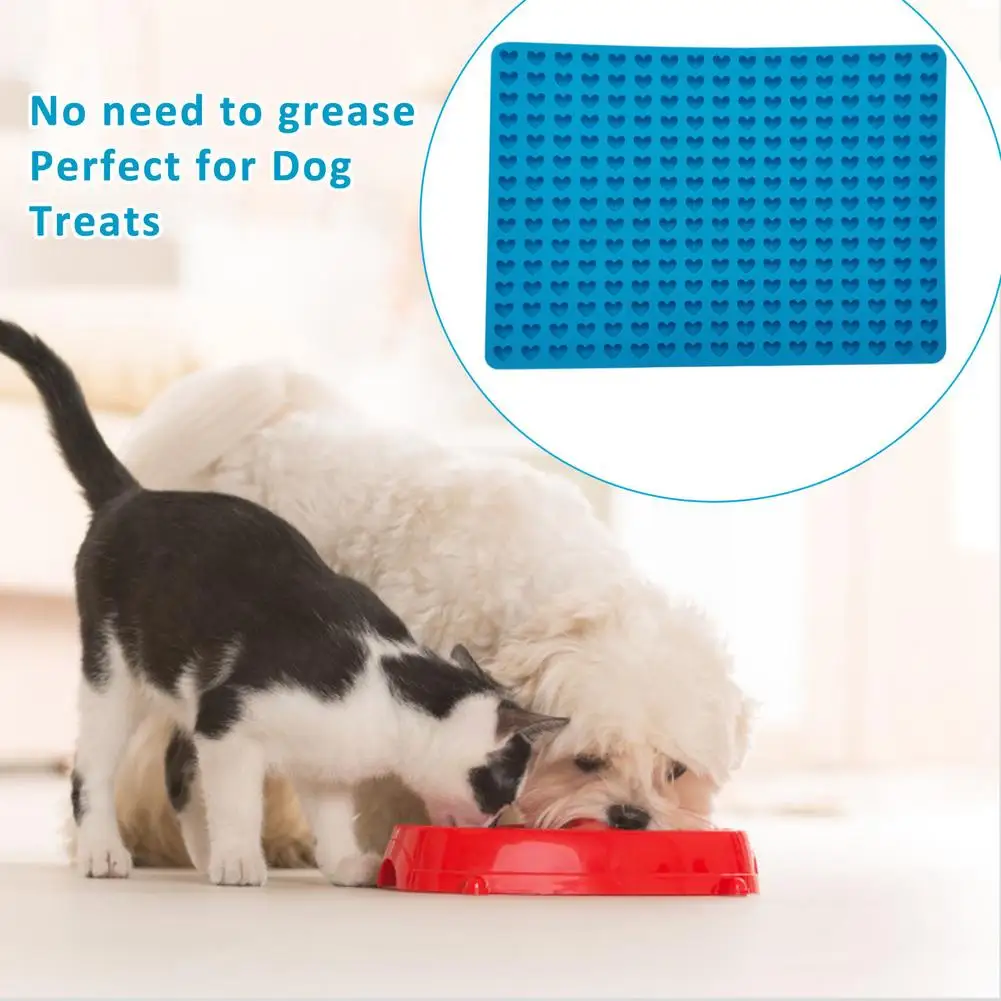 

Pets Food Silicone Mold Fish And Bones Shaped Chocolate Cookies Pet Treats Baking Mold Heat-resistant Table Mat