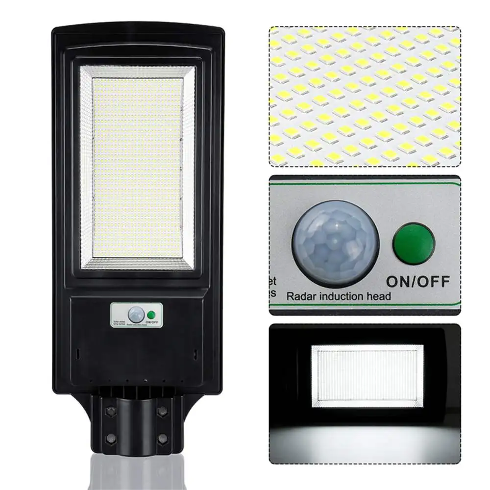

IP65 LED Solar Street Light 436/936LED 2000W 4000W 8500K PIR Radar Motion Sensor Wall Timing Remote Control Garden Outdoor Lamp