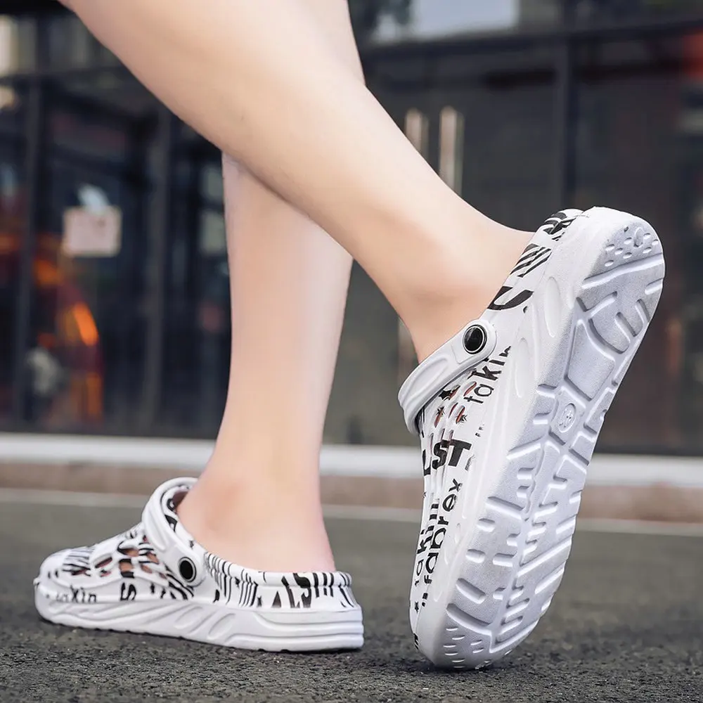 

Newbeads Couples Sandals Summer Camouflage Air Cushion Hole Shoes Breathable Fashion Casual Slippers Garden Beach Shoes Comfort