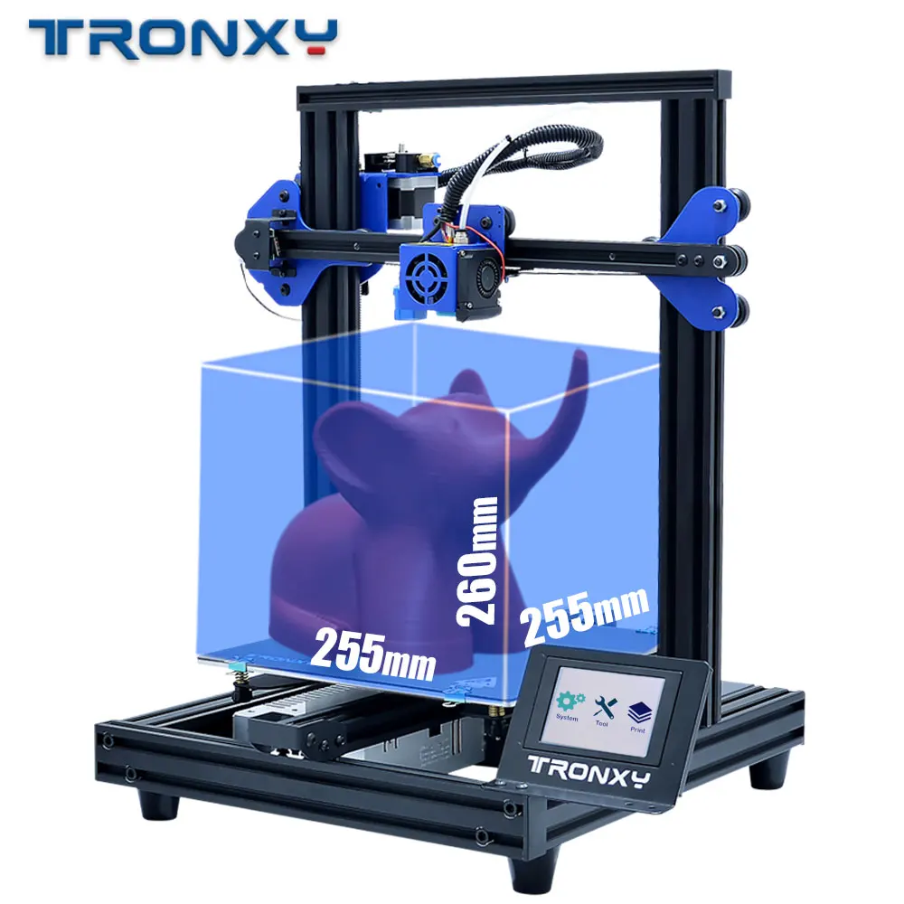 XY-2 Pro standard Новейший Модернизированный экструдер Titan XY-2 Pro 3d принтер Тепловая кровать Размер 255*255*260 мм 1,75 мм Датчик накаливания 1 рулон PLA в подарок - Цвет: XY-2 Pro standard
