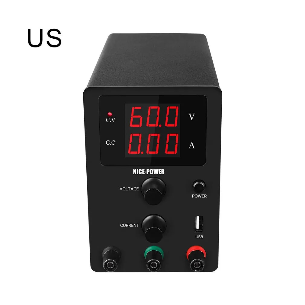 USB DC Laboratory 60V 5A Регулируемый лабораторный источник питания регулируемый