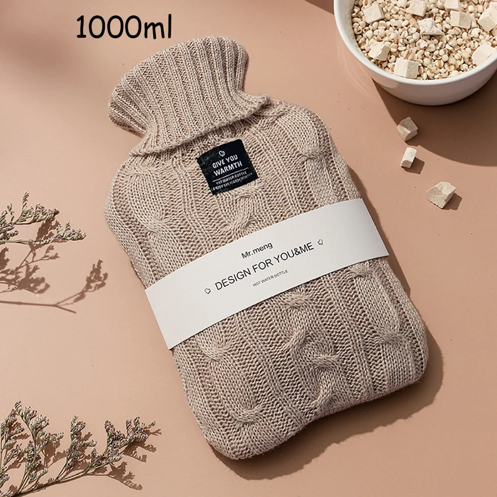 

Water-filling Hot Water Bottle Bag Warm Belly Hands and Feet Explosion-proof Cute Portable Warmer for Female