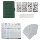 Папка-органайзер для блокнотов A6 под кожу крокодила, 6 отделений и 12 листов