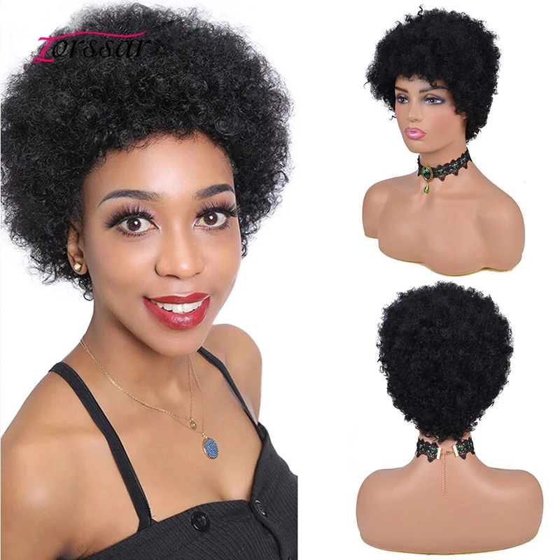 

Afyo кудрявые вьющиеся человеческие волосы парики бразильские неповрежденные человеческие волосы для черных женщин парик с полной механиче...