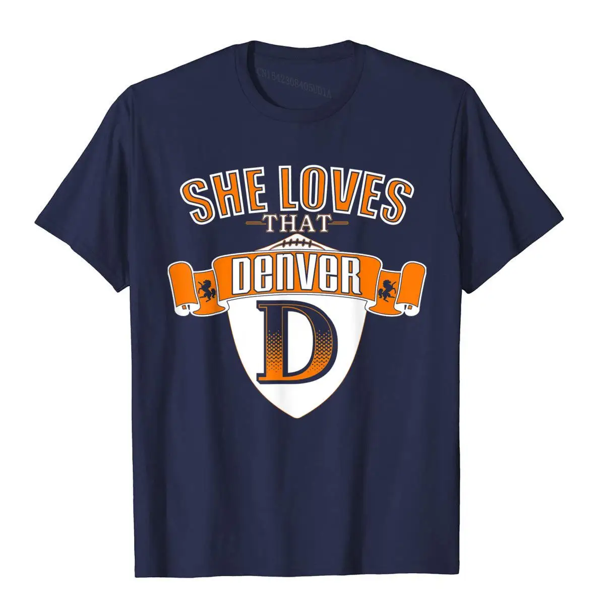 Забавная футболка с надписью She Loves The Denver D хлопковые футболки дизайнерские в