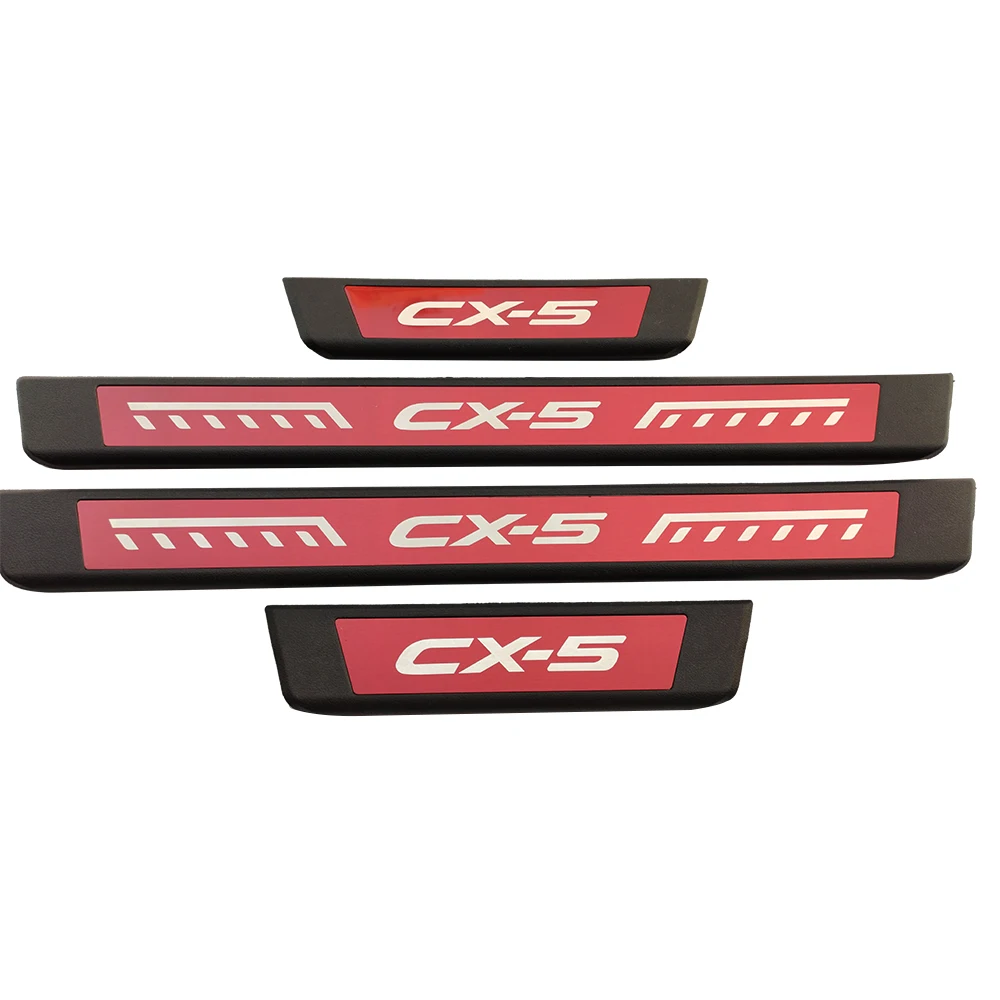 Аксессуары для Mazda Cx5 порога протектор укладки волос Стикеры Cx 5 авто педаль 2012 2014