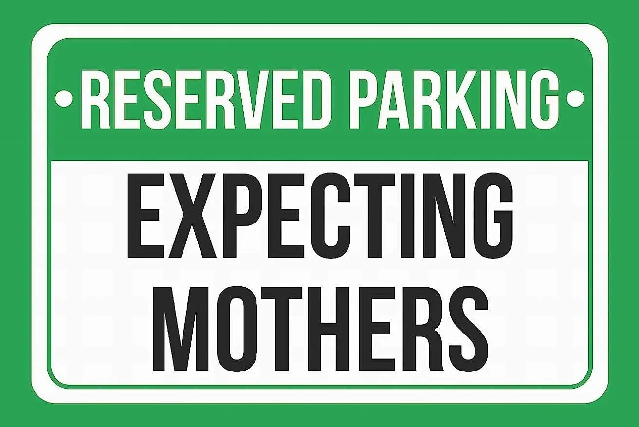 

New Aluminum Metal Sign Reserved Parking Patients Print White and Black 8x12 Inch