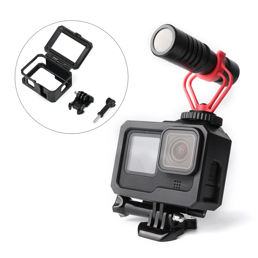 

Housing Frame Case Protective Shell Cage Bracket for GoPro Hero 10 9 Cold Shoe Mount Sports Camera Shoe Mount Accessories