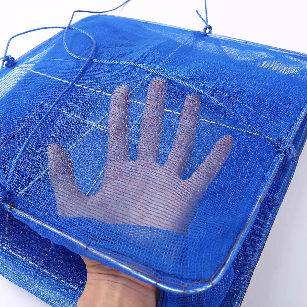 Прочная подвесная сетчатая сеть нейлоновые стальные провода рыболовная