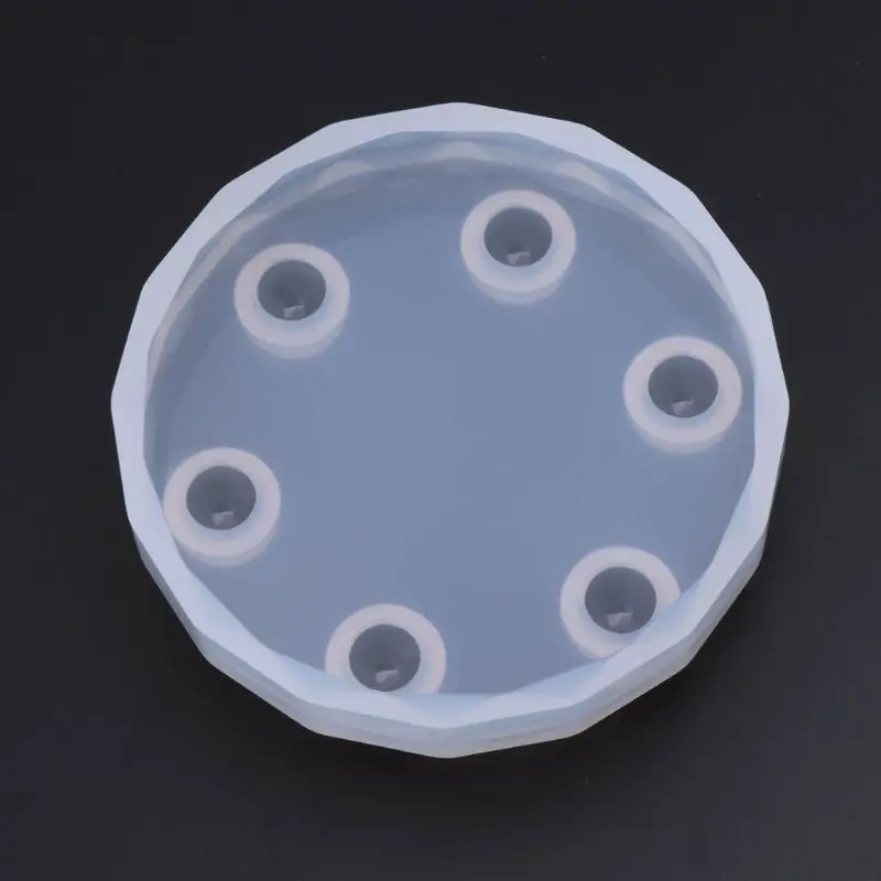

Silicone Mold DIY Jewelry Making Tools Epoxy Resin Desk Decoration Platform Round Handmade Crafts Ornaments