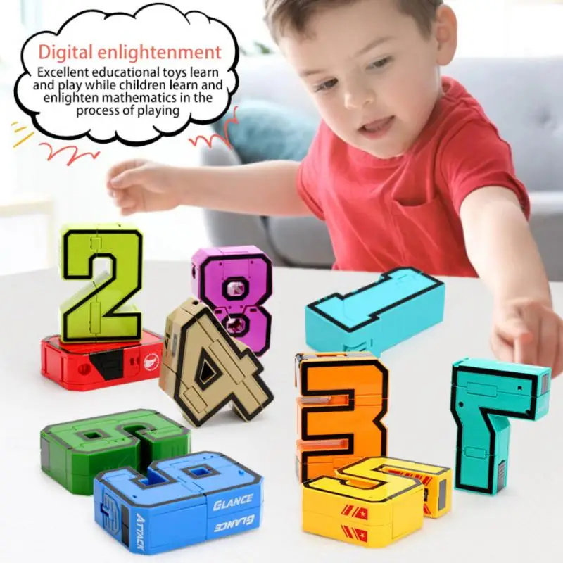 Робот-трансформер цифровой конструктор разных видов сборка комбинация боевых