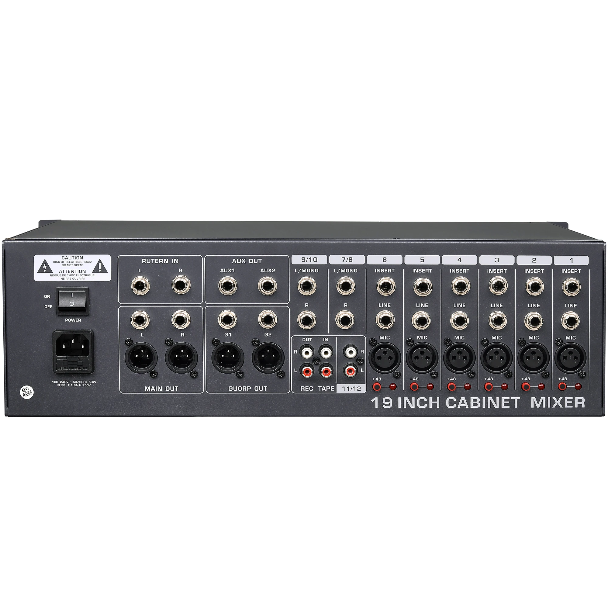 Профессиональный звуковой микшер стойка монтируемый миксер Bluetooth 12 каналов 16 DJ