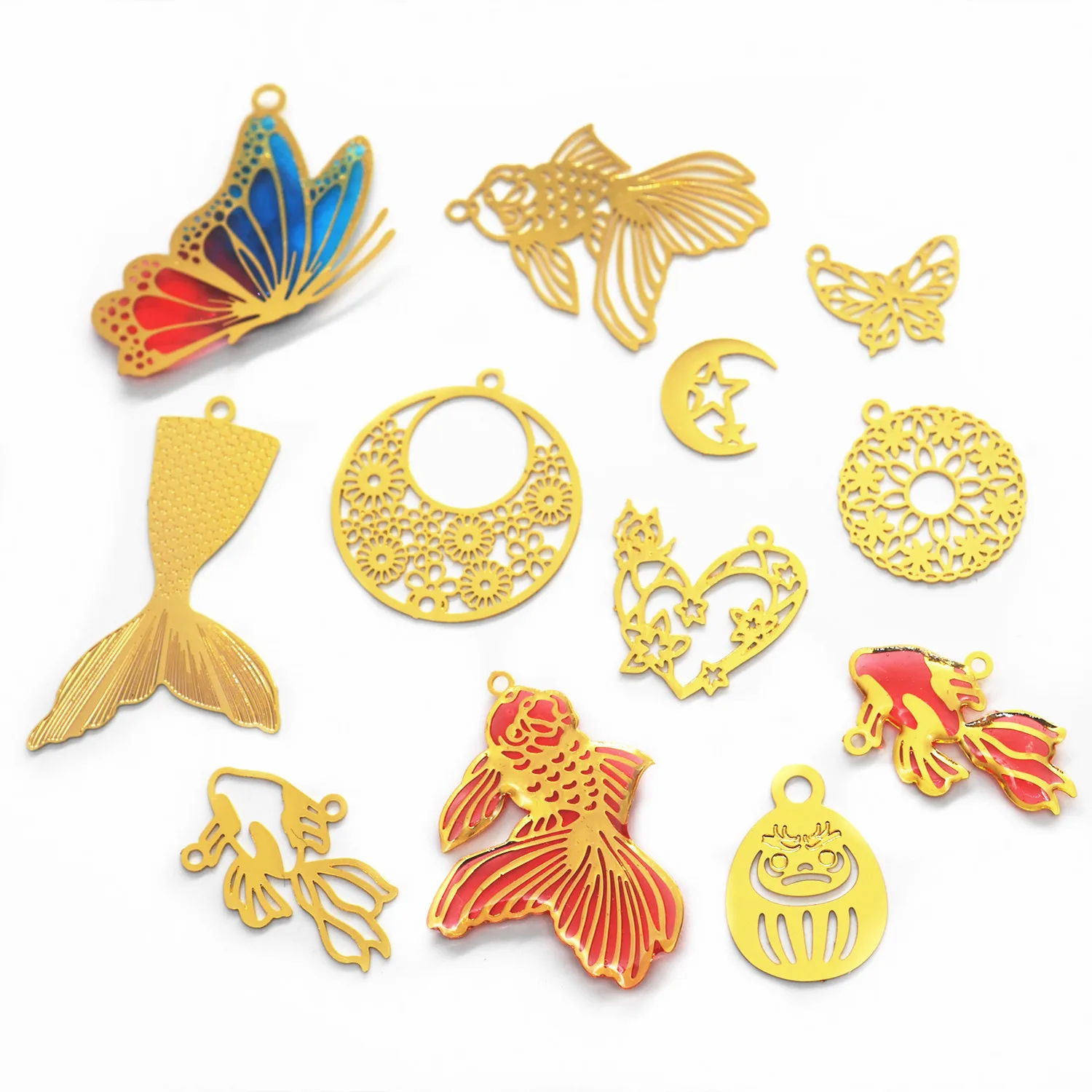 5 шт./лот коробка для заливки ювелирных изделий из эпоксидной смолы в форме рыбы