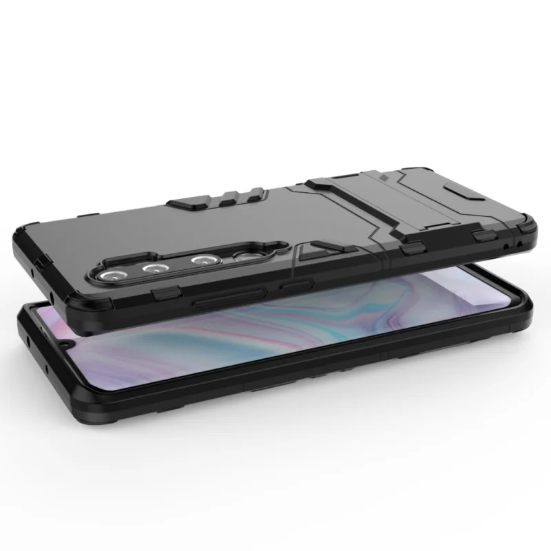 Чехол для Xiaomi Mi Note 10 защитный чехол силиконовый + пластиковый жесткий задней