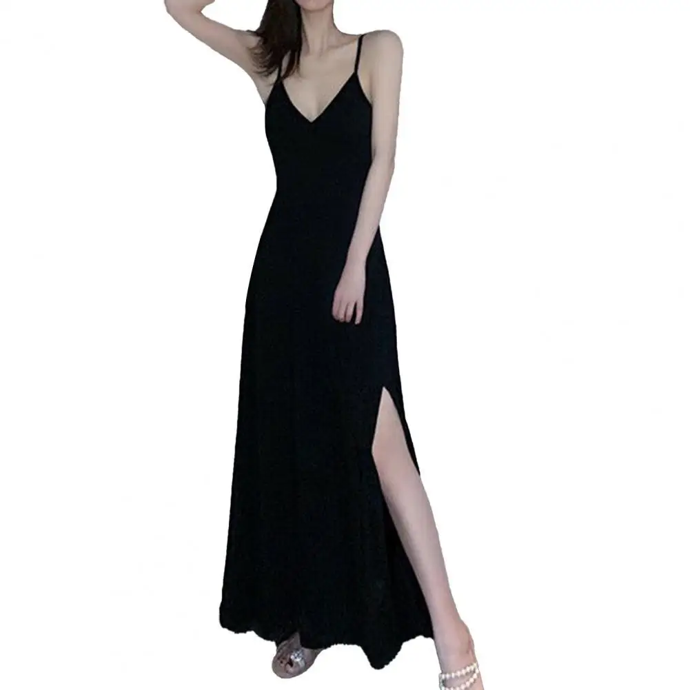 

Сексуальное летнее женское платье с глубоким v-образным вырезом, открытая спина, Цвет/в полоску макси платье на петельках для вечерние