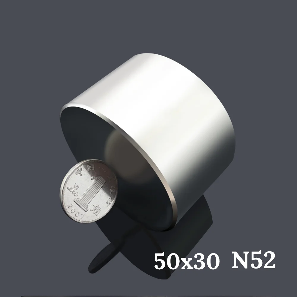 

N52 magnet 50x30 mm Powerful permanet round Neodymium Magnet Super Strong magnetic 40*20mm Rare Earth NdFeB gallium metal