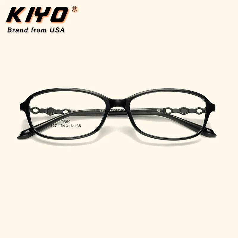 

KIYO Brand 2020 New Women Men Fashion Optical Frame TR90 Eyeglasses Frames Round Spectacles Glasses High Quality Eyewear 8271