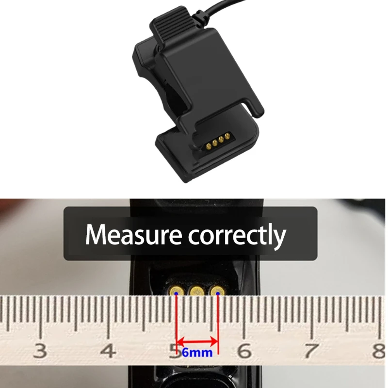 Умные наручные Смарт-часы зажим типа 2-pin-3mm или 4mm 3-pin-6mm 4-pin-7.6mm зарядный кабель