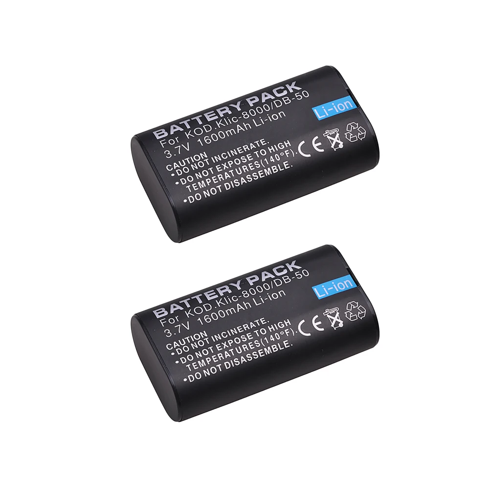 Аккумулятор для Kodak Zx1 ZxD Z612 Z712 Z812 Z1085 Z1015 Z1012 Z1485 Z8612 IS Cameras 2x1600 мАч - купить по
