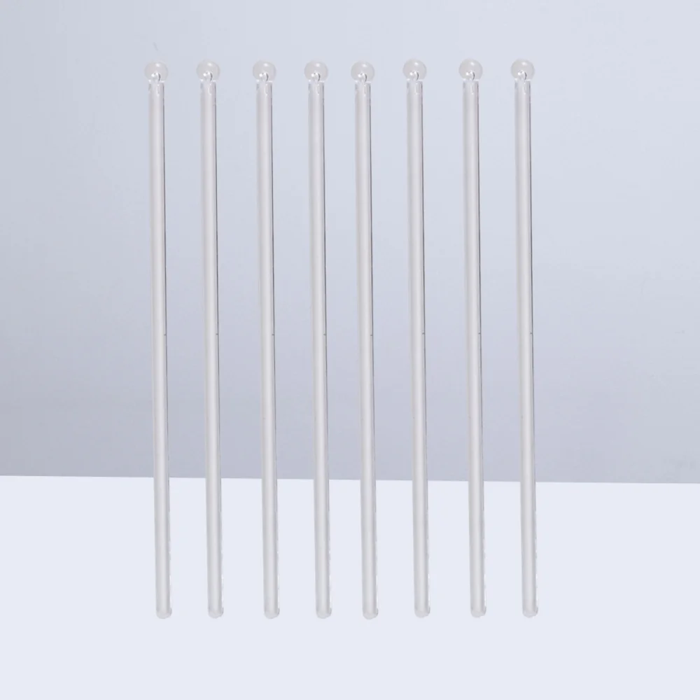 100 шт. Прозрачный коктейль бар коктейлей с круглой головкой перемешивание