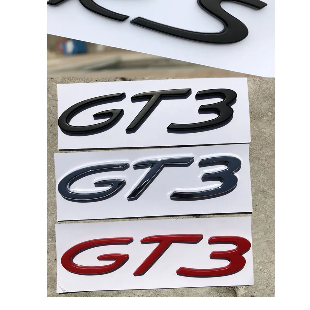 

Автомобильная наклейка, 3D ABS логотип для Porsche New 911carrera4S 911 Taycan Turbo S Electric S GT3 RS tail Logo G Sticker s