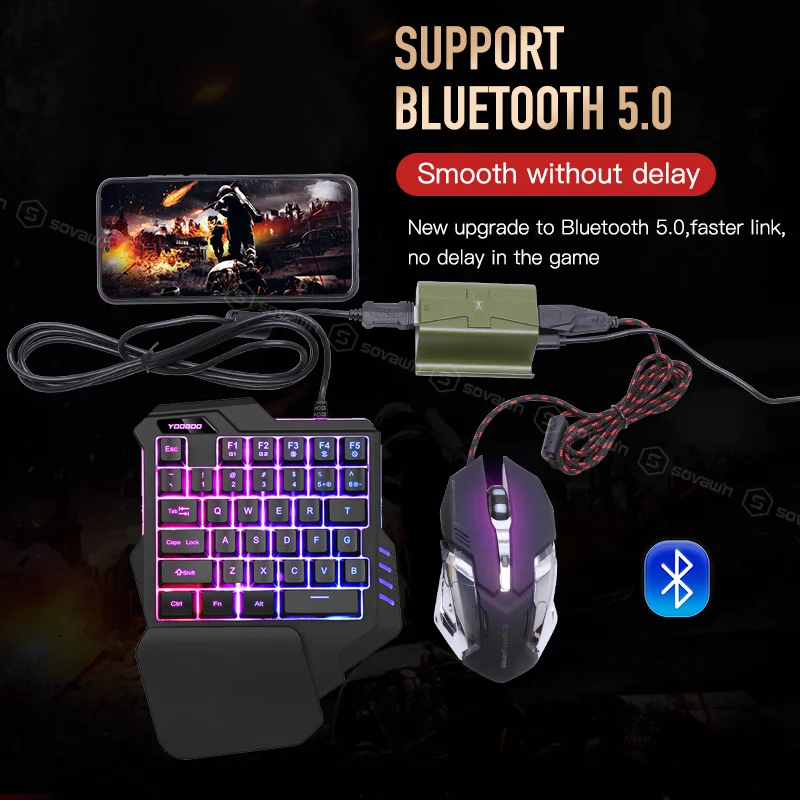 Sovawin G4 PUBG контроллер мобильный контроллер Bluetooth игровая клавиатура мышь конвертер проводной телефон геймпад Android для iPhone