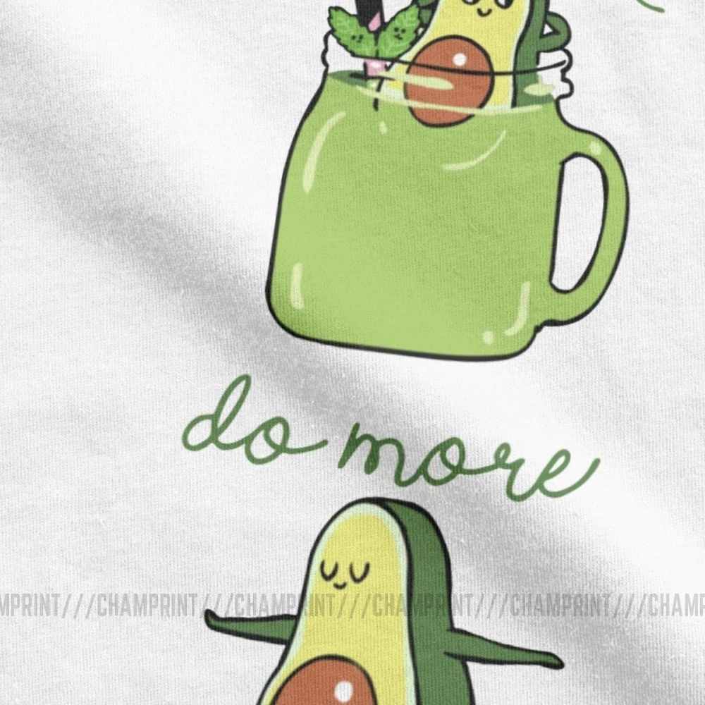 Drink More Smoothie Do футболки для йоги авокадо мужские хлопковые Юмористическая