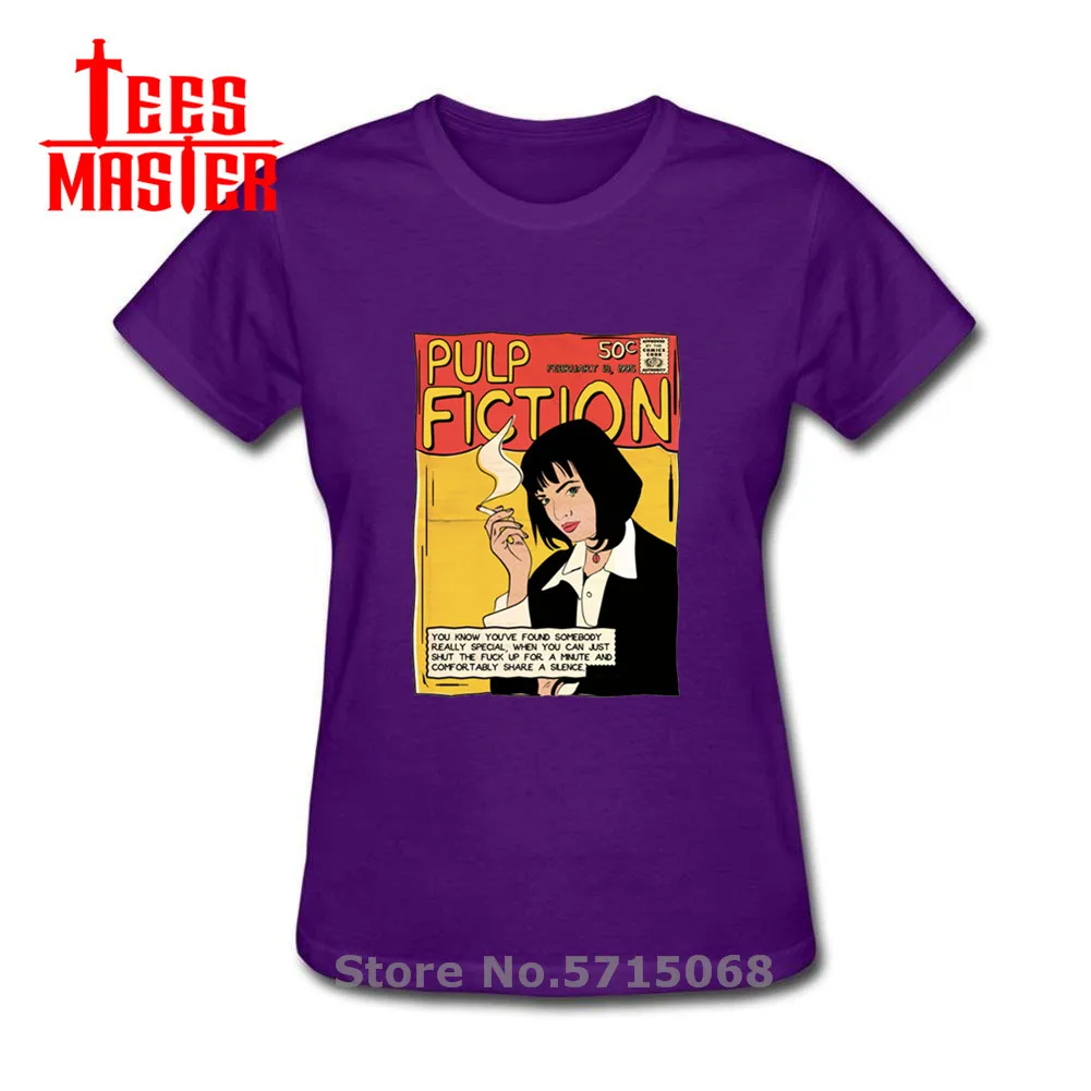 Крутая женская футболка с изображением героев фильма Мия Уоллес эстетическая