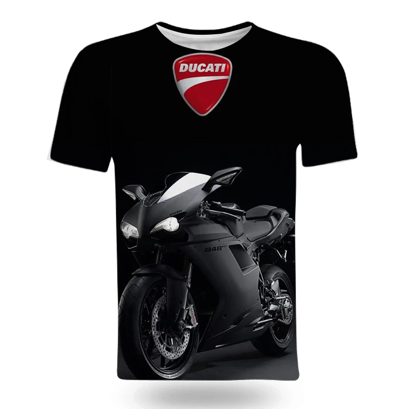 

The new summer 2021 fashion 3D print men's fashion motorcycle short sleeve T-shirt top