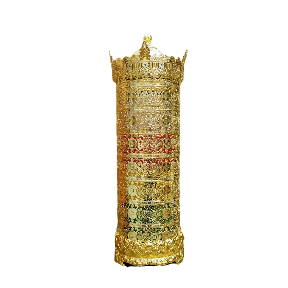 

Spot Goods Tangduoluo Business Law Building Electric Prayer Wheel Shengda Liberation Sutra Tantra Buddhist Home Decoration