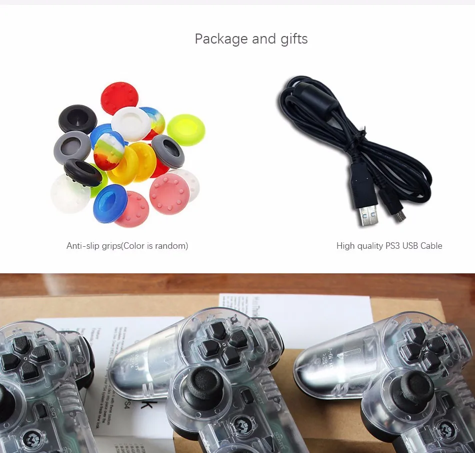 Беспроводной Bluetooth геймпад игровой контроллер для sony PS3 Playstation 3 SIXAXIS контроллер ПК Джойстик с противоскользящим захватом